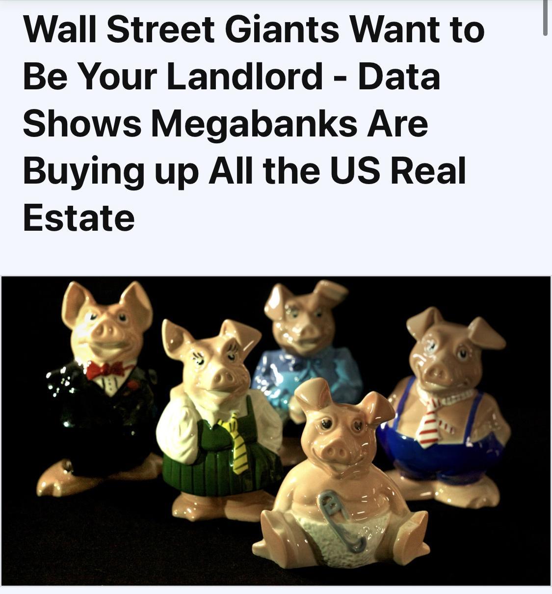 Wall Street Giants Want to Be Your Landlord Data Shows Megabanks Are Buying up All the US Real