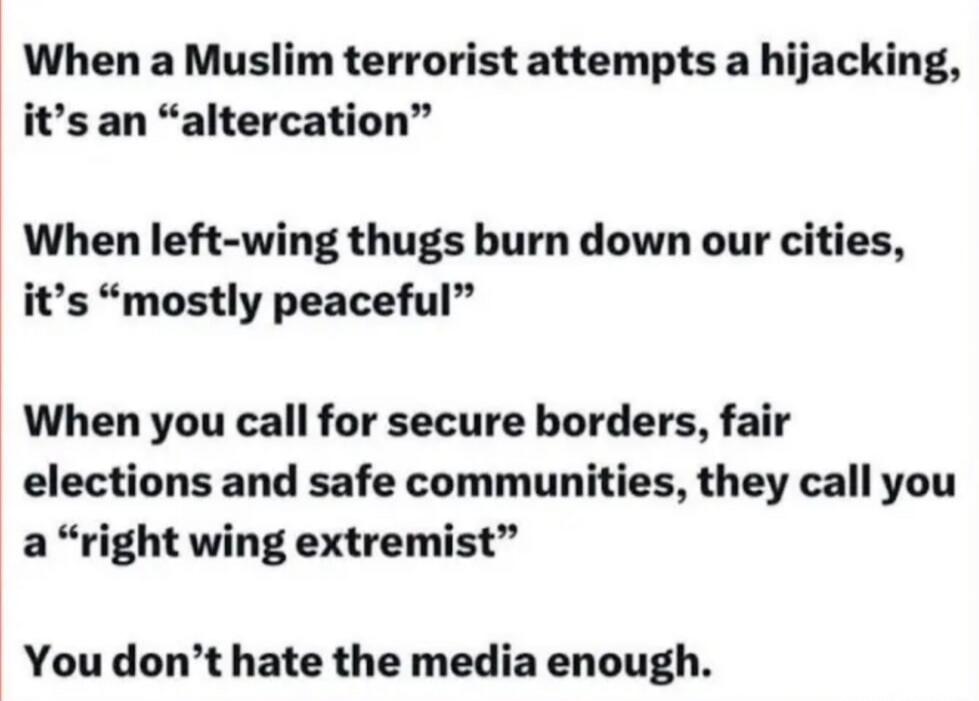 When a Muslim terrorist attempts a hijacking, it's an 