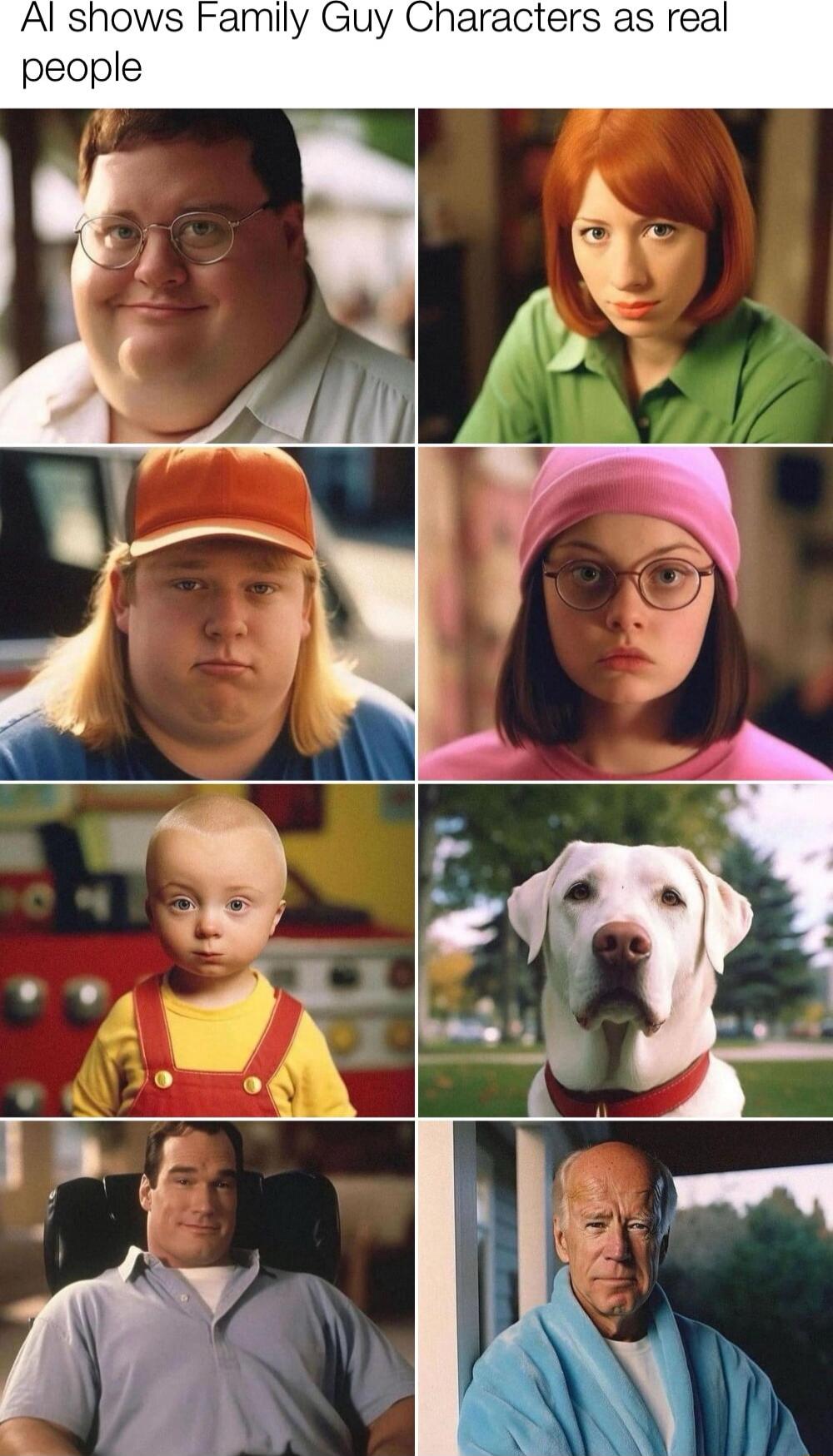 Al shows Family Guy Characters as real