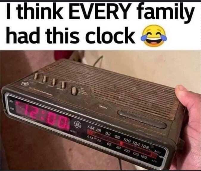 think EVERY family had this clock