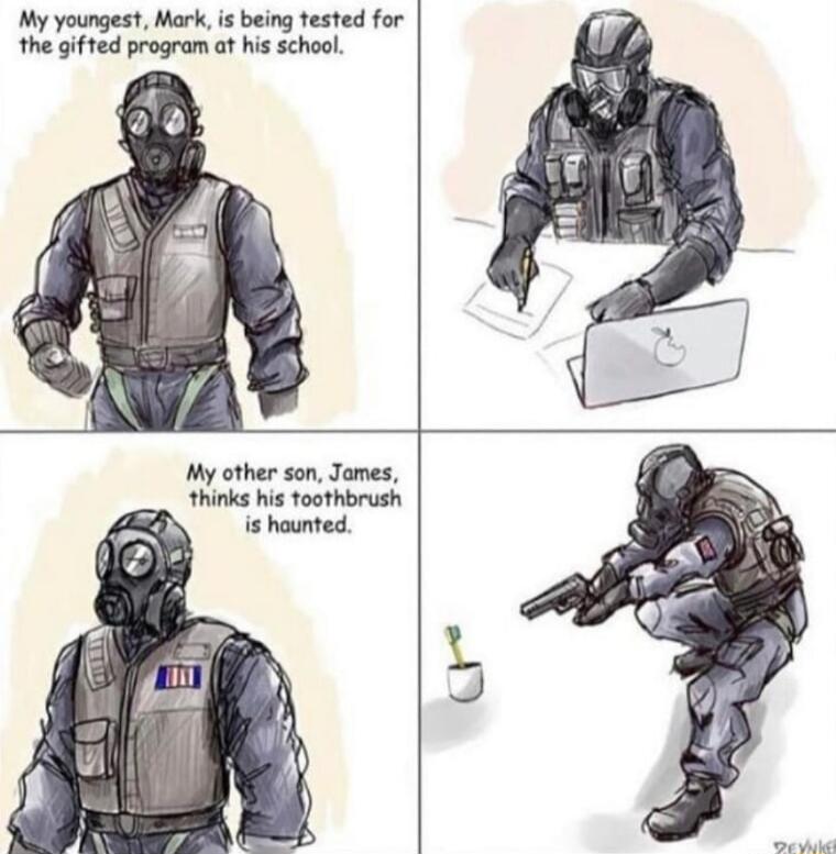 My youngest Mark is being tested for the gifted program at his school My other son James