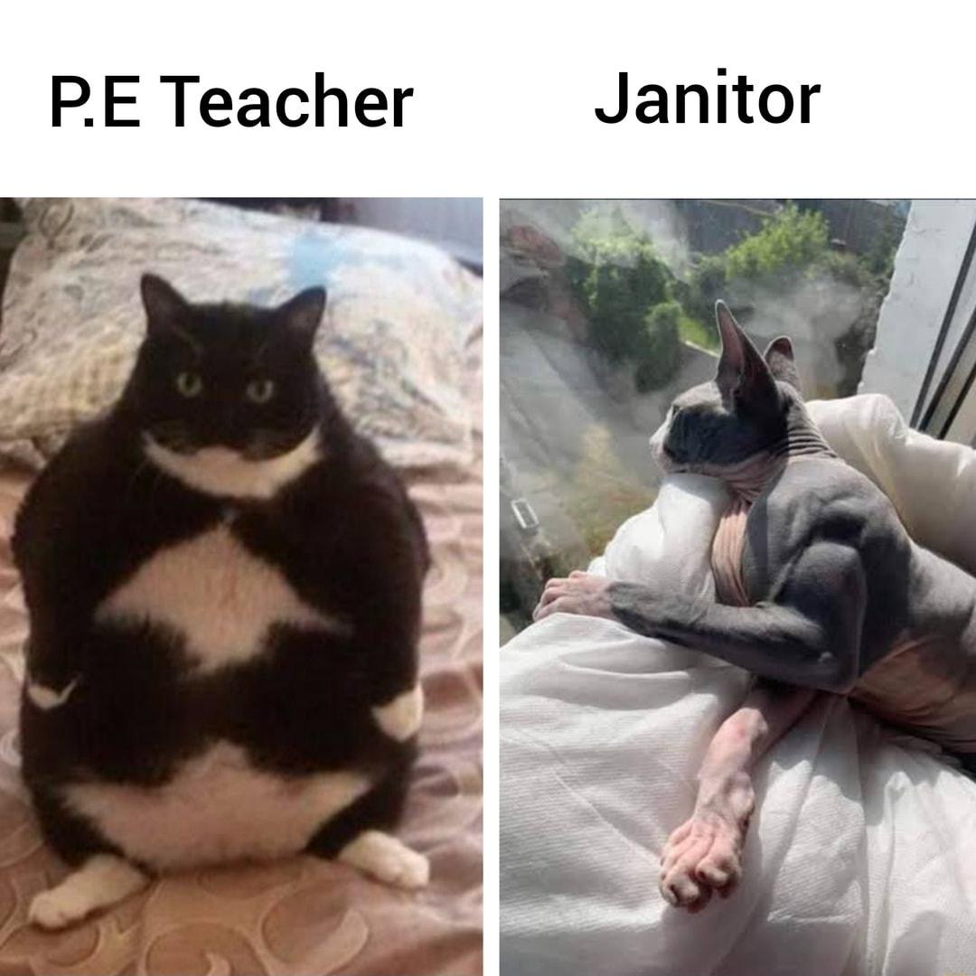 PE Teacher Janitor