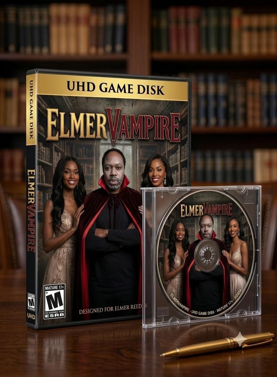 UHD GAME DISK ELMER VAMPIRE MATURE 17+ M DESIGNED FOR ELMER REED R ESRB