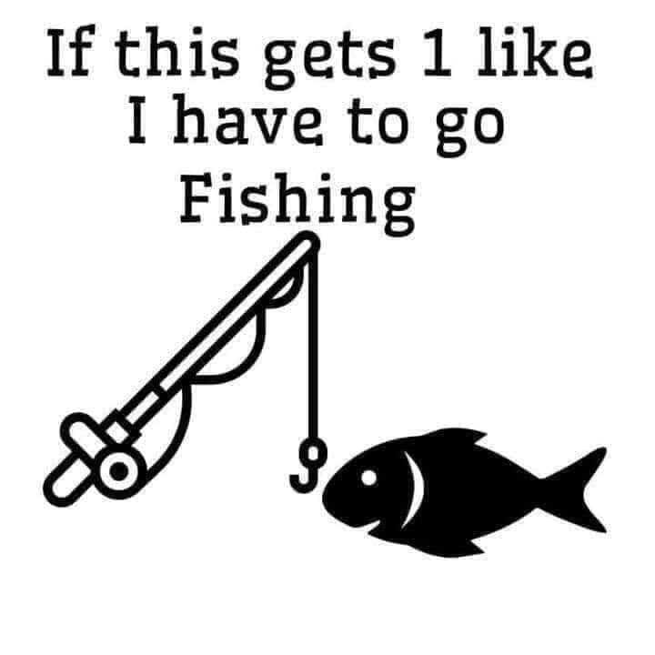 If this gets 1 like I have to go Fishing aP