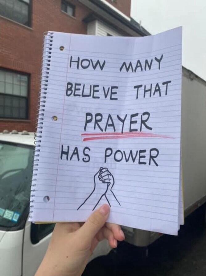 HOW MANY BELIEVE THAT PRAYER HAS POWER