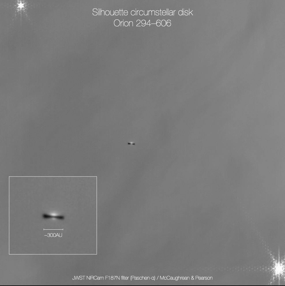 Sihoustts ciroumstelar disk Orion 294 606 e il