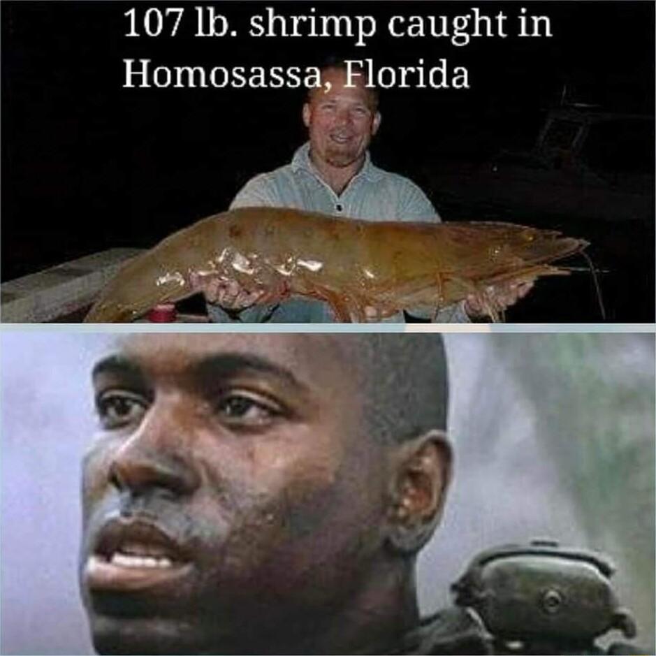 107 lb shrimp caught in