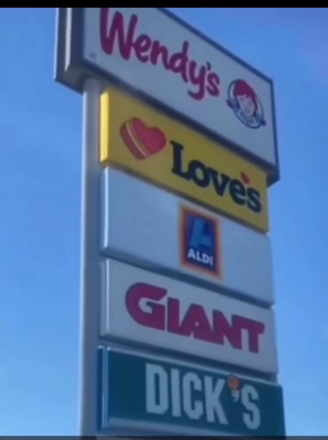 Wendy's Love's ALDI GIANT DICK'S