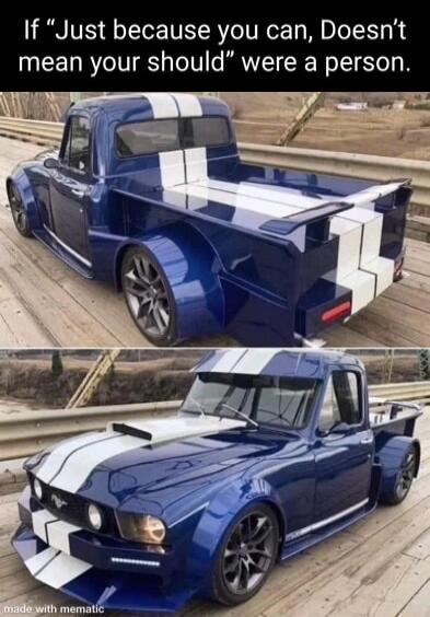 If Just because you can Doesnt mean your should were a person