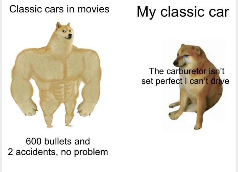 Classic cars in movies My classic car 600 bullets and 2 accidents no problem