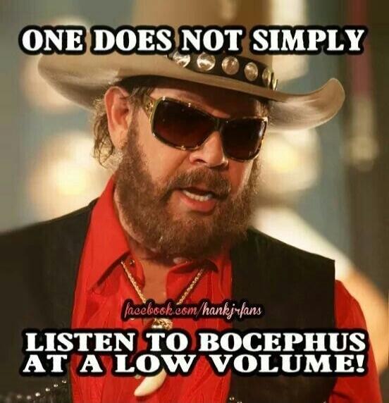 ONE DOES NOT SIMPLY LISTEN TO BOCEPHUS AT A LOW VOLUME!