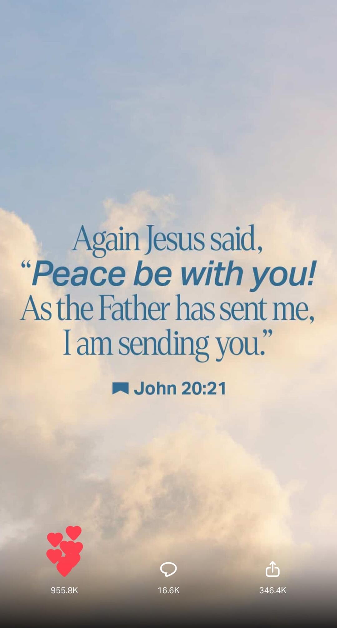 Again Jesus said, 