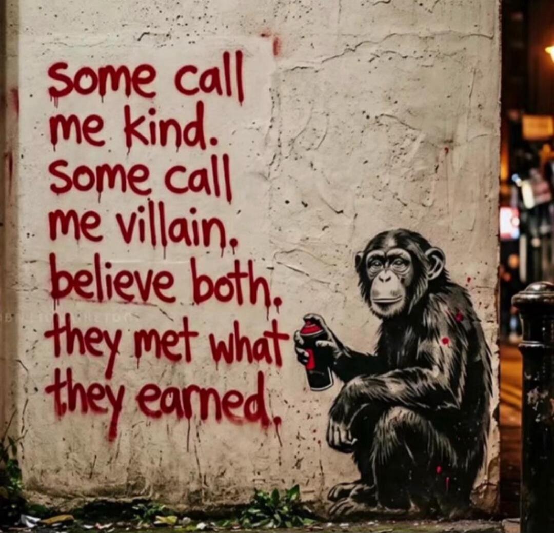 Some call me kind. Some call me villain. Believe both, they met what they earned.