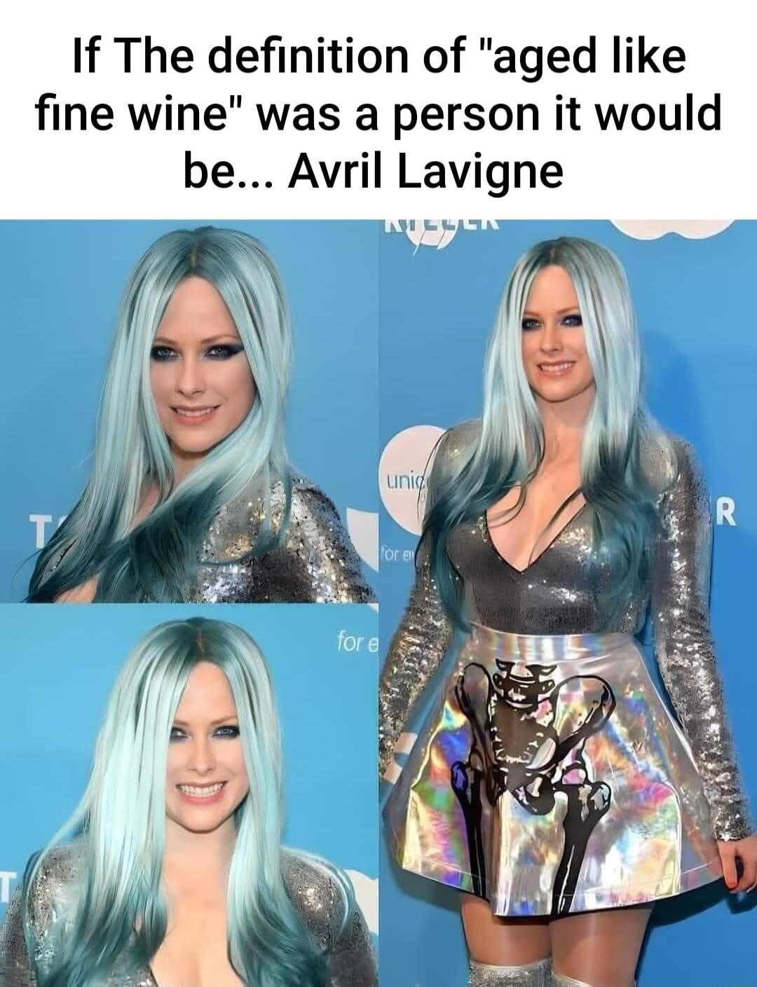 If The definition of aged like fine wine was a person it would be Avril Lavigne