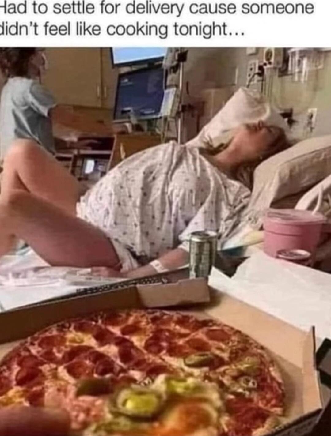 ad to settle for aelivery cause someone lidnt feel like cooking tonight