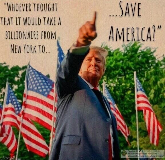 Whoever thought that it would take a billionaire from New York to... ...save America?