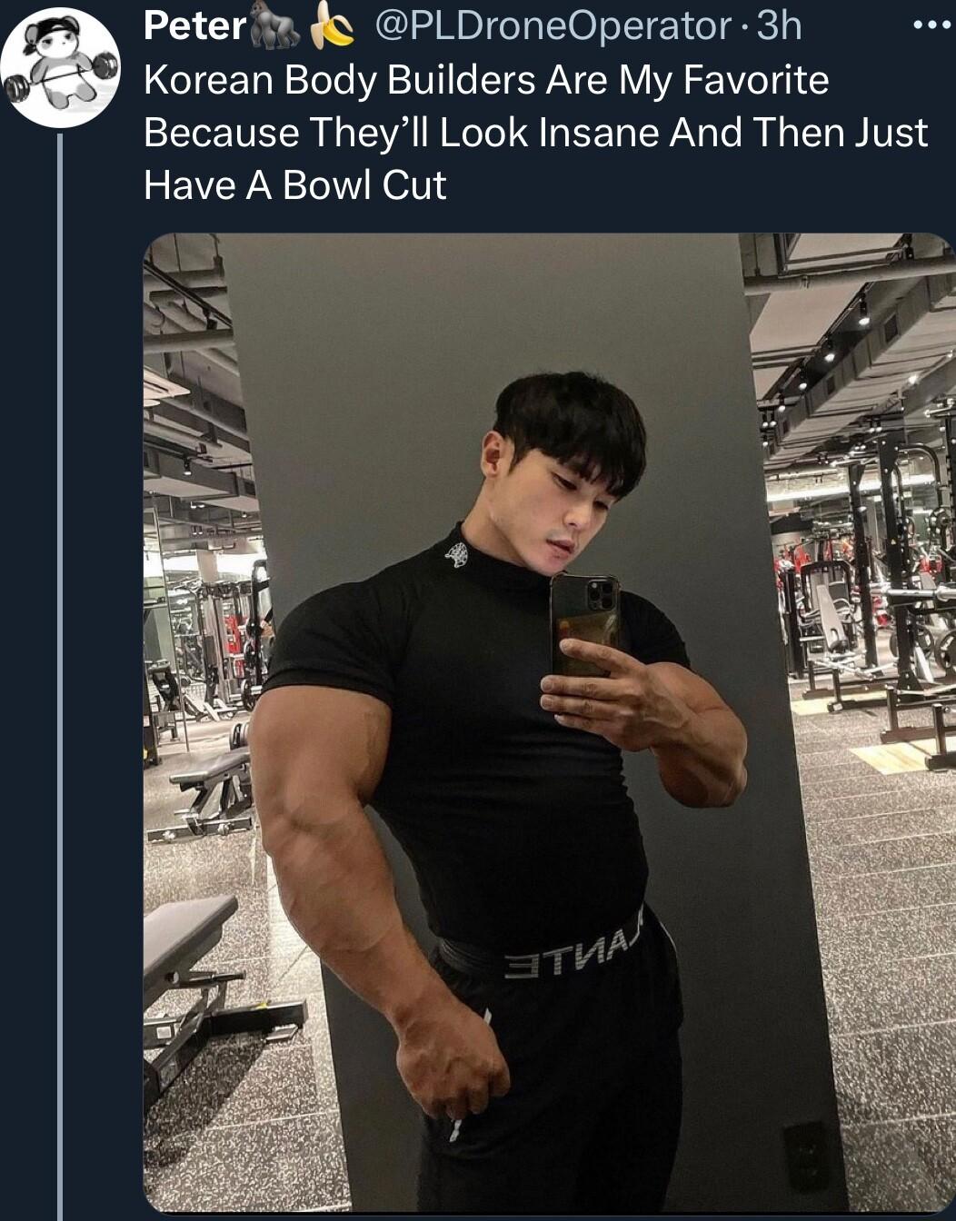 Petert 0 PLDroneOperator 3h Korean Body Builders Are My Favorite Because Theyll Look Insane And Then Just