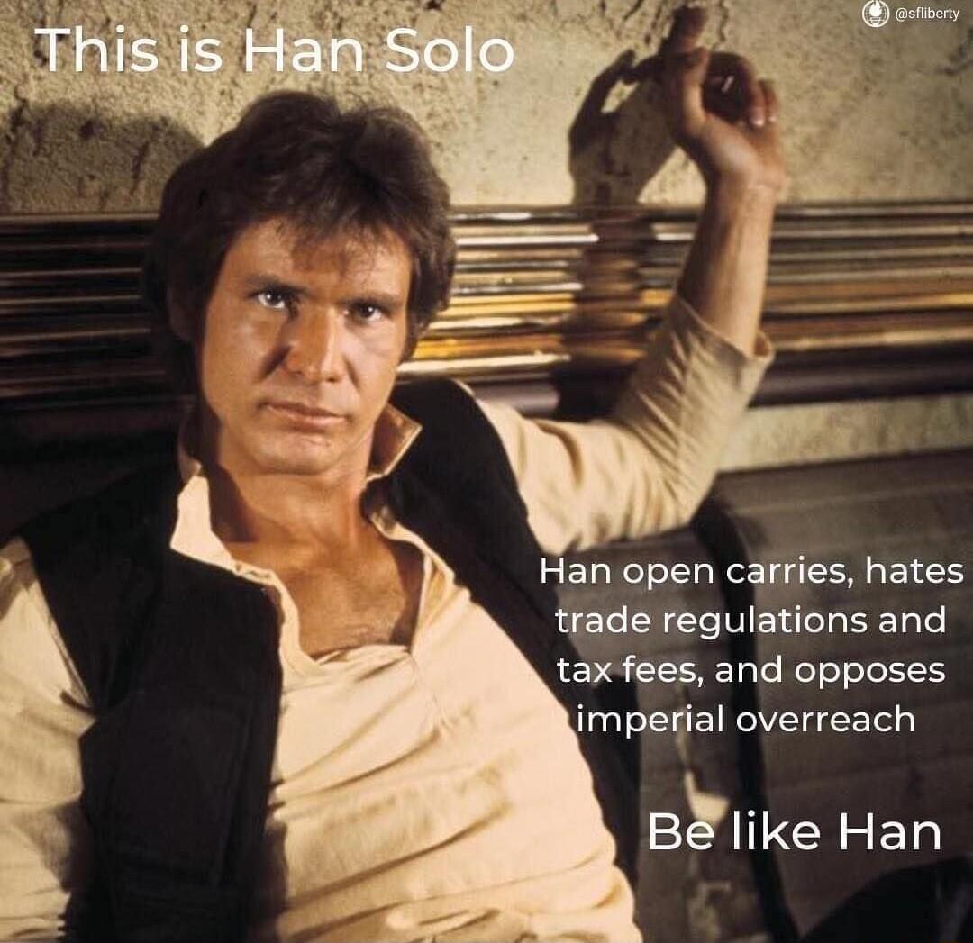 lan open carries hates CRETELLLEET tax fees and opposes imperial overreach BIike Han