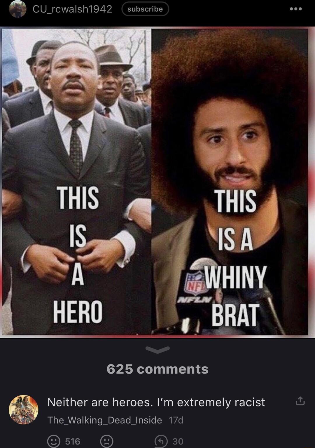 curcwalsh1gaz s 625 comments Neither are heroes Im extremely racist The Walking_Dead_Inside 17d Ose