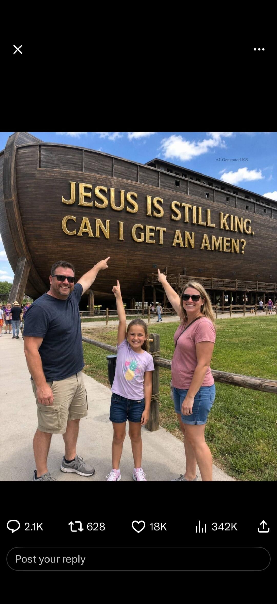 JESUS IS STILL KING. CAN I GET AN AMEN?