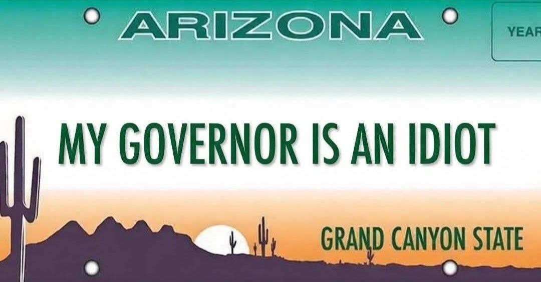 ARIZONA YEAR MY GOVERNOR IS AN IDIOT GRAND CANYON STATE
