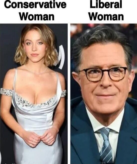 Conservative Woman  Liberal Woman