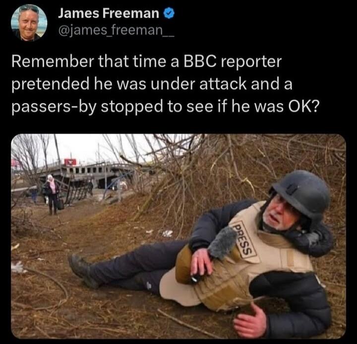 Remember that time a BBC reporter pretended he was under attack and a passers-by stopped to see if he was OK?