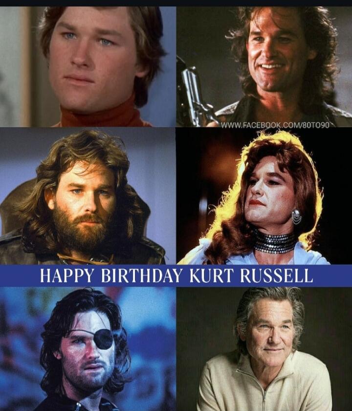 HAPPY BIRTHDAY KURT RUSSELL WWW.FACEBOOK.COM/80TO90