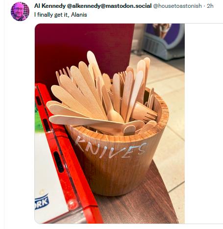 BB Al Kennedy alkennedymestodonsocial Ghousetosstonish 2h I finelly et it Alanis