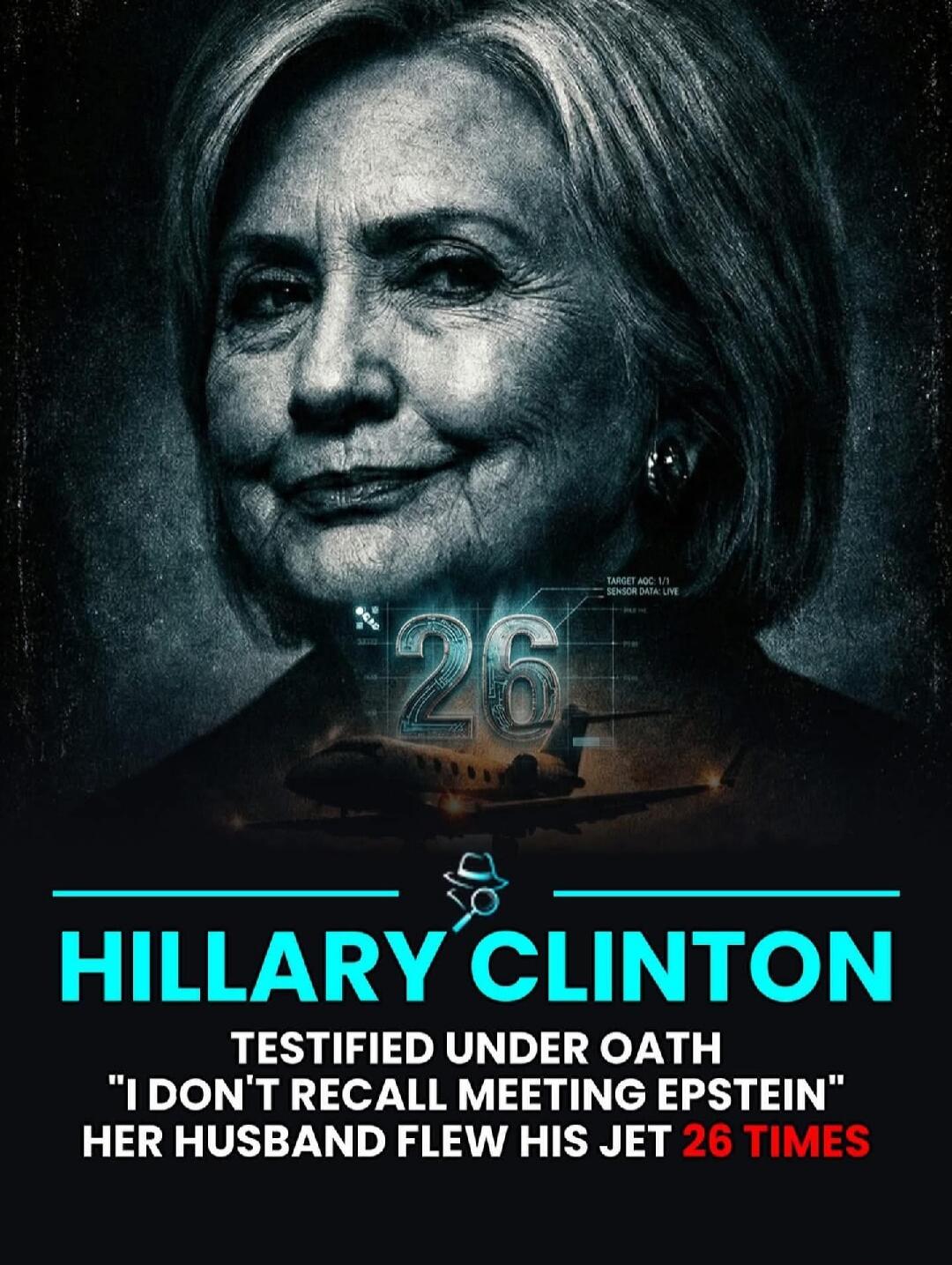 HILLARY CLINTON TESTIFIED UNDER OATH 