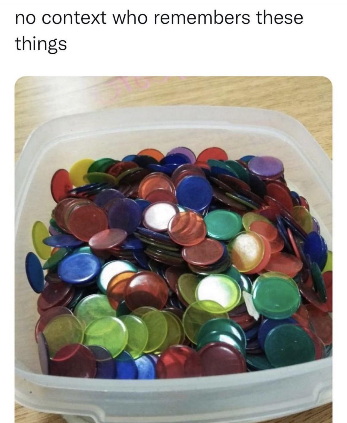 no context who remembers these things