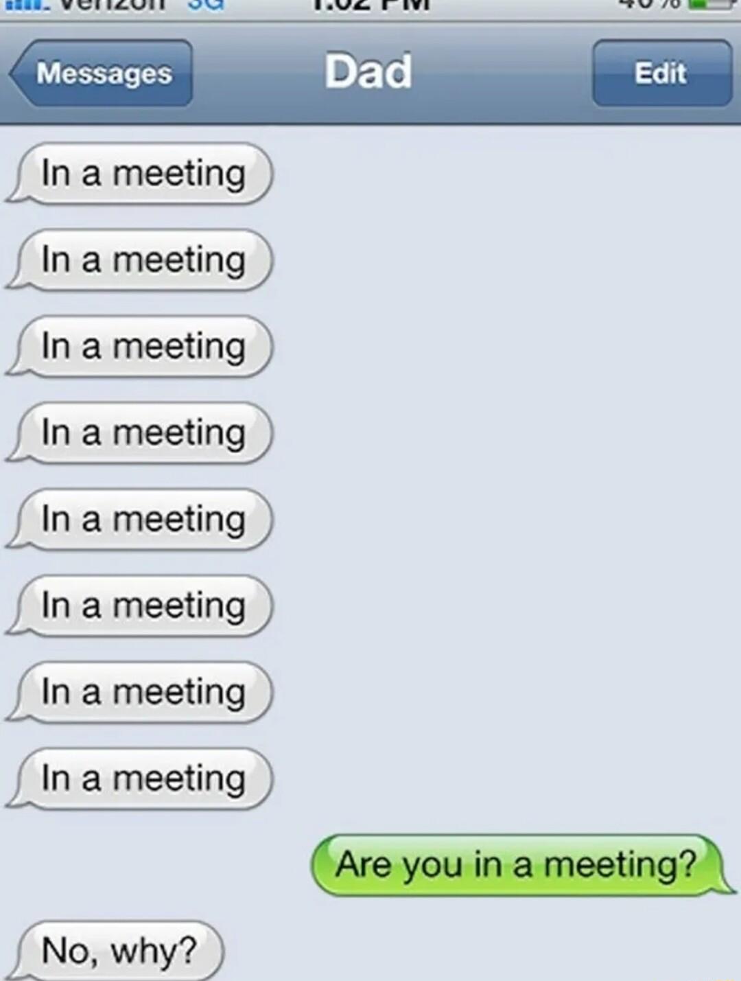 e P e et B Messages In a meeting