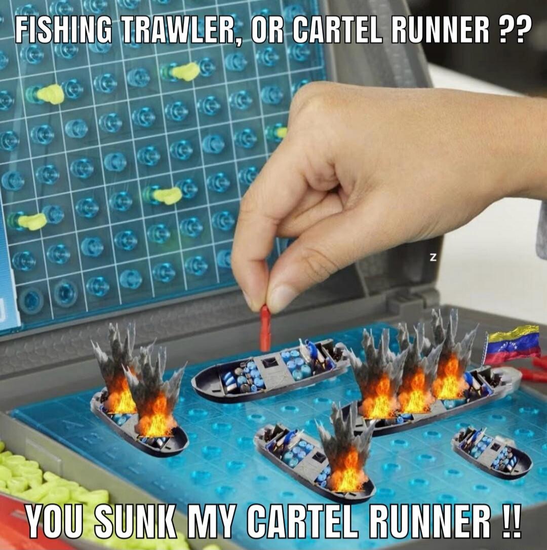 FISHING TRAWLER, OR CARTEL RUNNER ??
YOU SUNK MY CARTEL RUNNER !!