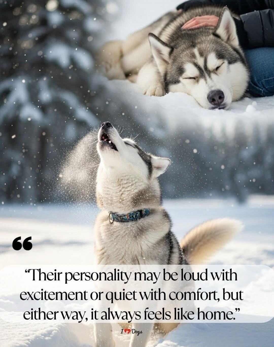 Their personality may be loud with excitement or quiet with comfort, but either way, it always feels like home. I Dogs