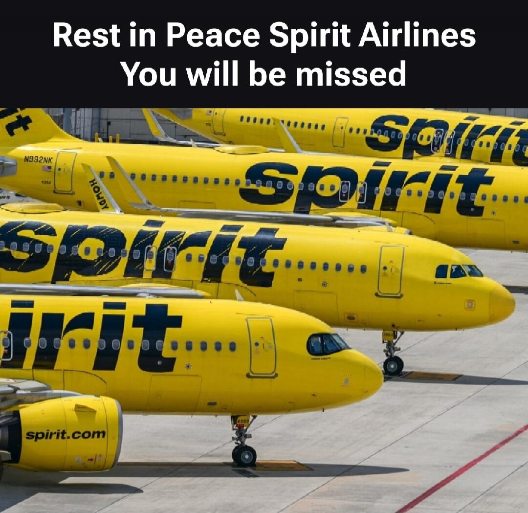 Rest in Peace Spirit Airlines You will be missed. Spirit. N932NK. HOWDY. spirit.com.