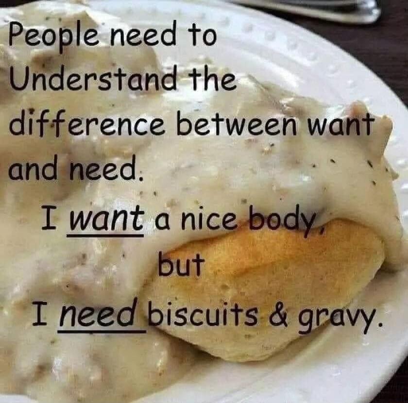People need to URderstand the difference between watit andgpaed I want a mcebe x but i need iscuits pavy A