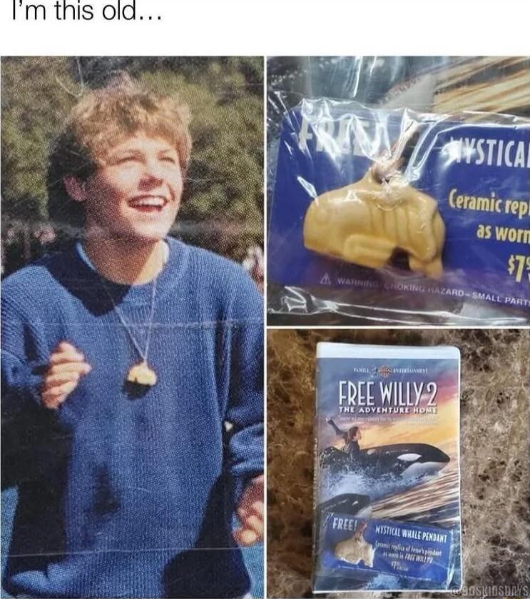 I'm this old... Mystical Ceramic replica as worn by ... Free Willy 2: The Adventure Home