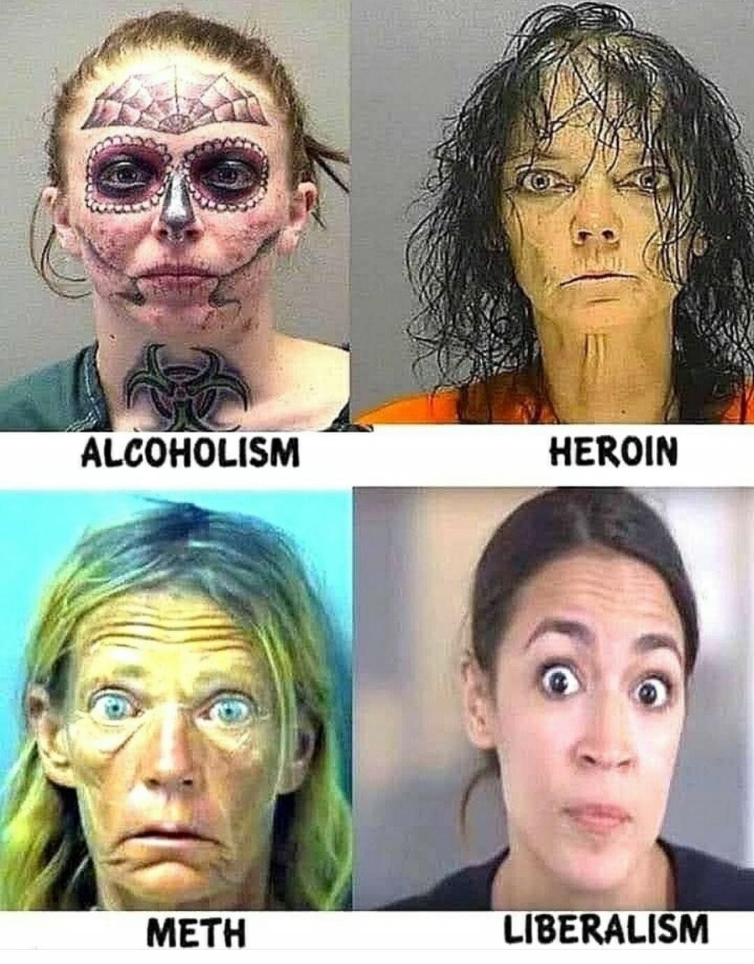 ALCOHOLISM HEROIN METH LIBERALISM