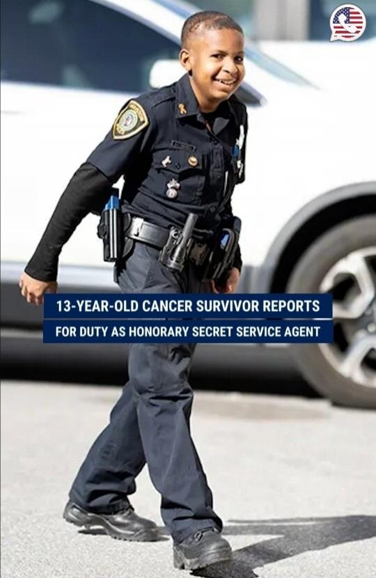 13-year-old cancer survivor reports for duty as honorary Secret Service agent