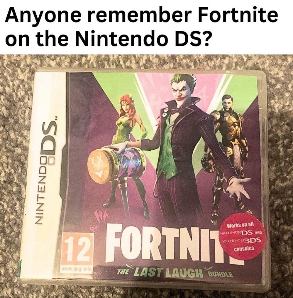 Anyone remember Fortnite on the Nntendo DS