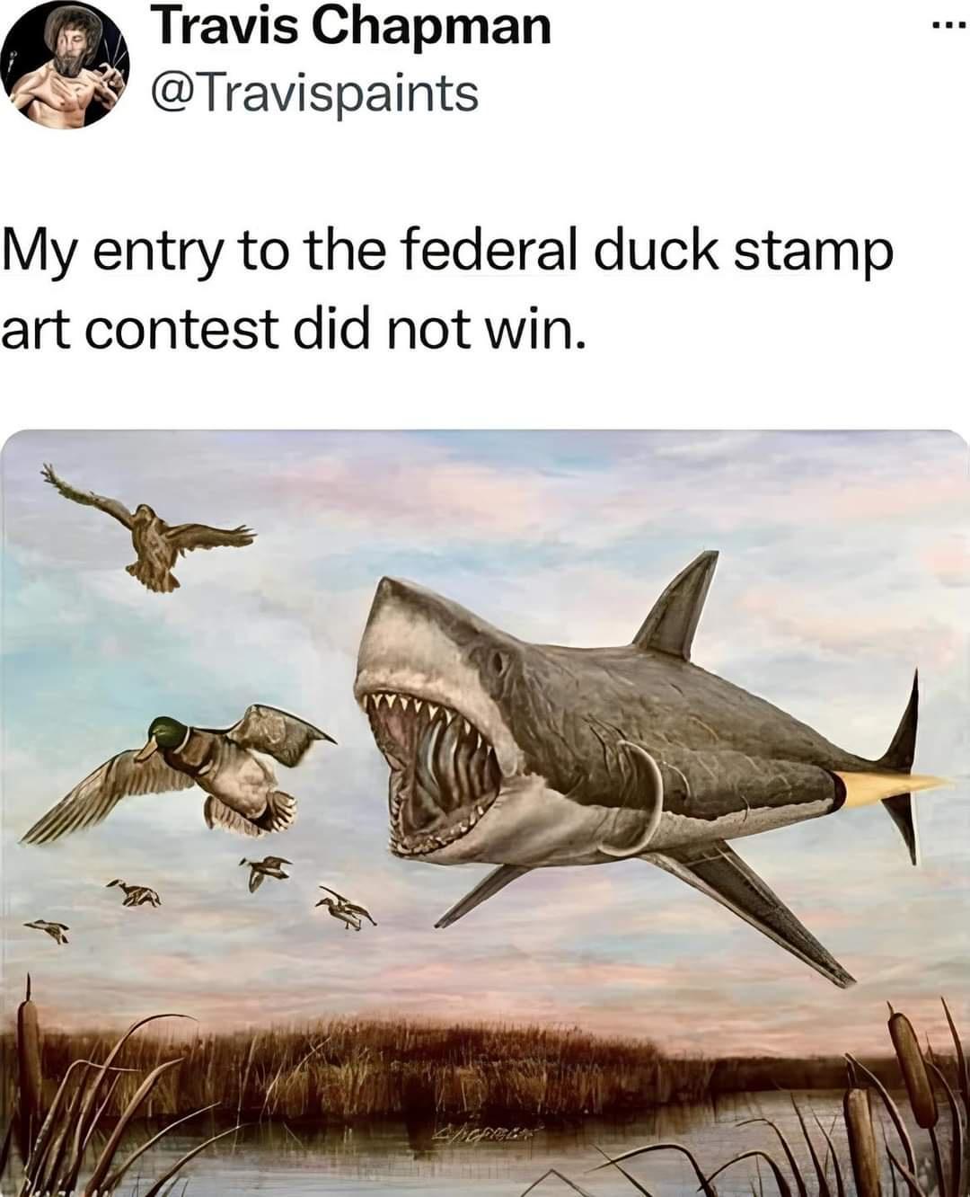 a Travis Chapman Travispaints My entry to the federal duck stamp art contest did not win