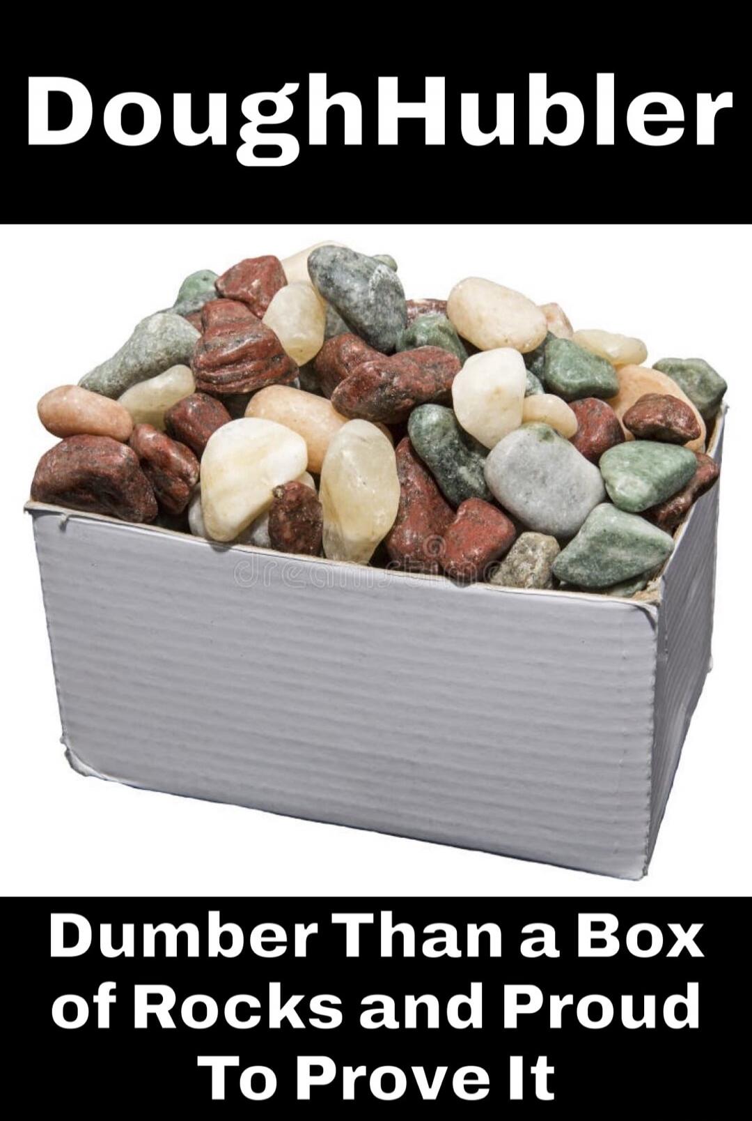 DoughHubler Dumber Than a Box of Rocks and Proud To Prove It