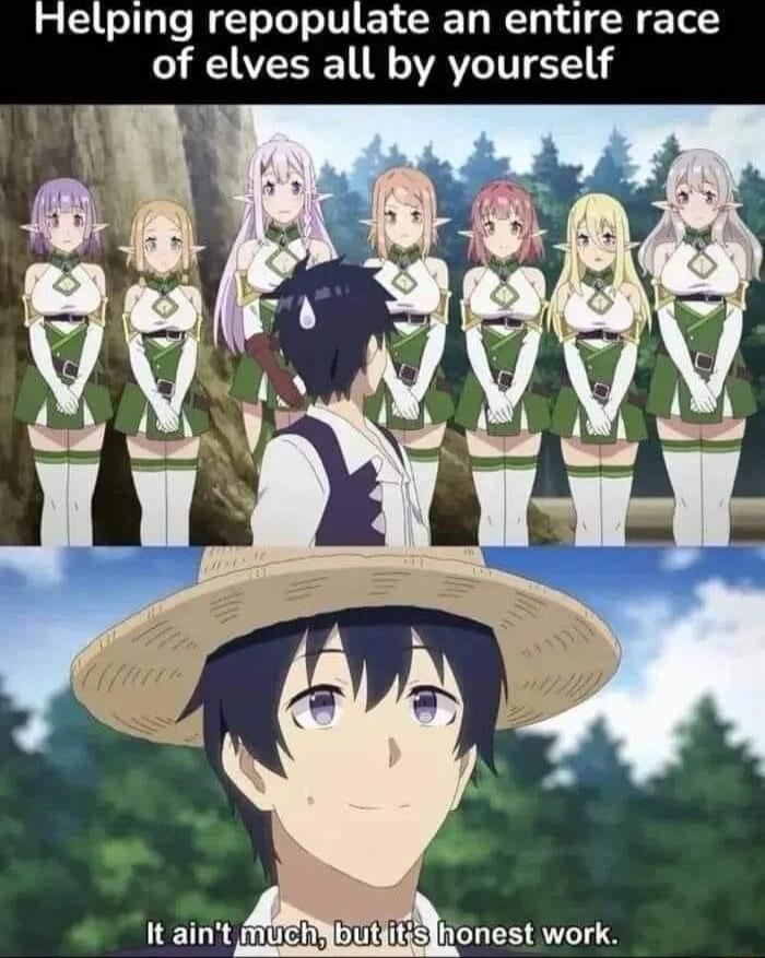 Helping repopulate an entire race of elves all by yourself