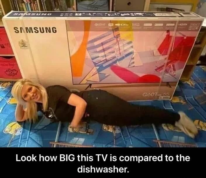 Look how BIG this TV is compared to the IENERL A