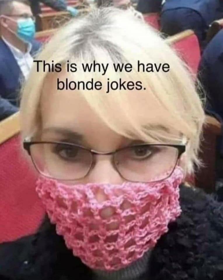 This is why we have blonde jokes.