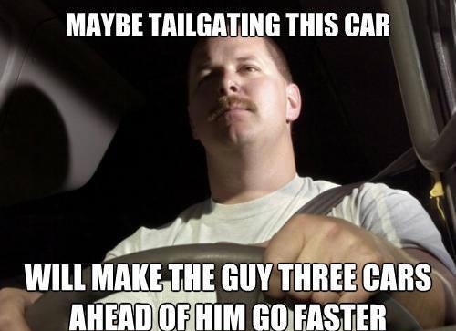 MAYBE TAILGATING THIS CAR 10 O CELLC TR