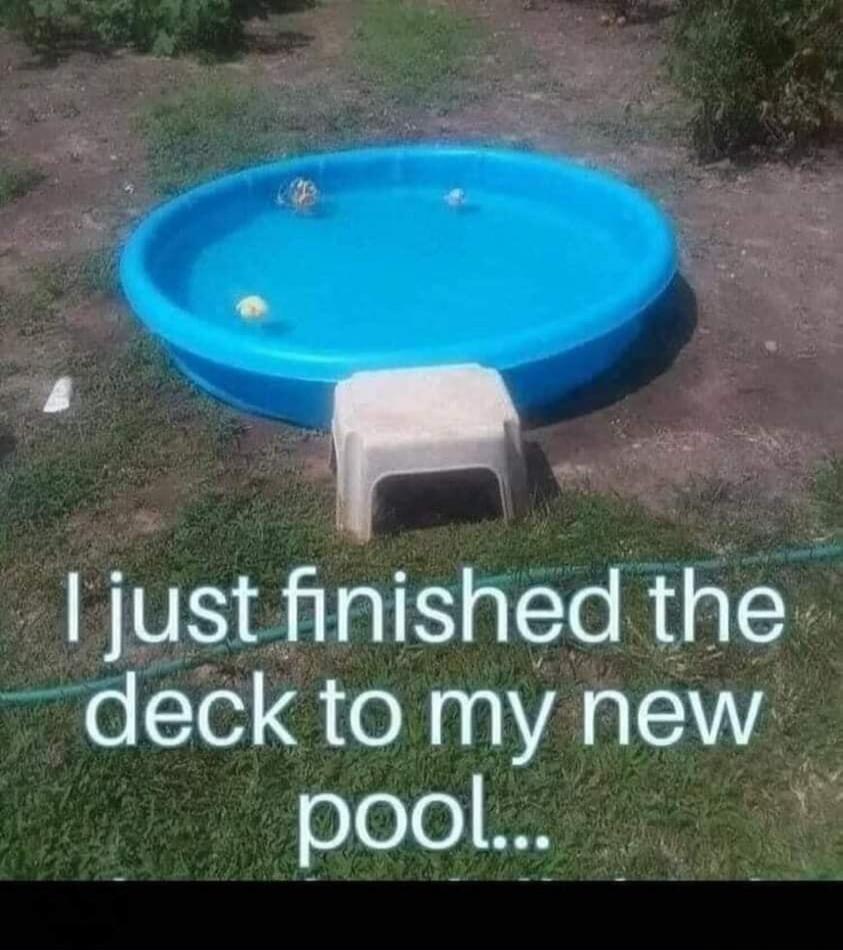 I just finished the deck to my new pool...