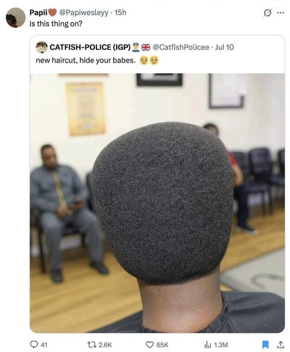 Is this thing on? new haircut, hide your babes.