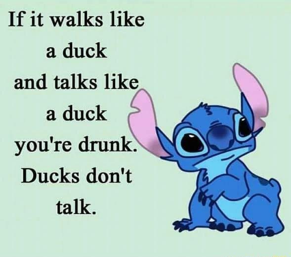If it walks like a duck and talks like Ducks dont talk
