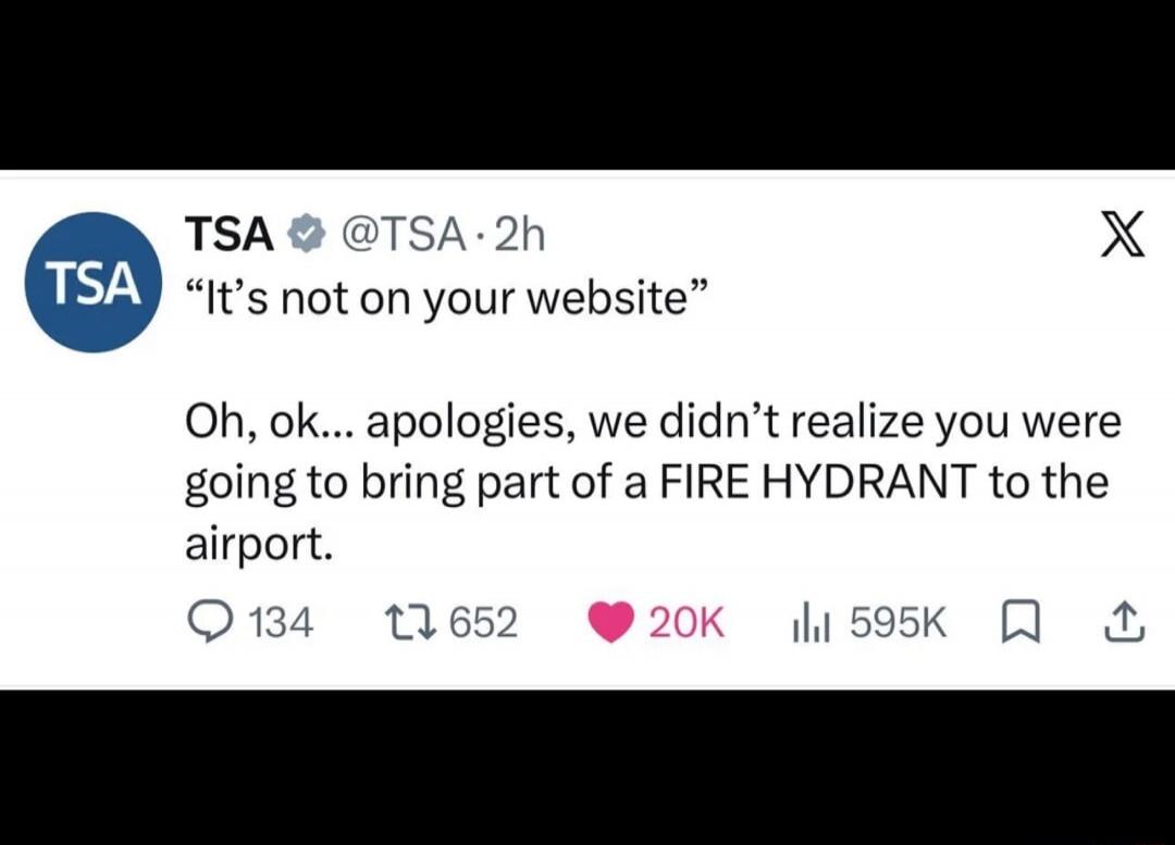 TSA @TSA · 2h 